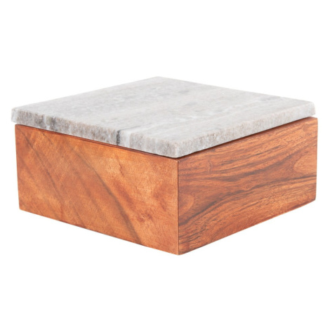 Hnedý dekoratívny drevený úložný box Acacia – PT LIVING