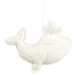 Dadaboom.sk Závesná dekorácia veľryba vanilka 40x25x8cm
