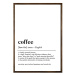 Plagát v ráme 50x70 cm Coffee – Wallity