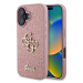 Kryt Guess GUHCP16SHG4SGP iPhone 16 6.1" pink hardcase Fixed Glitter Big 4G (GUHCP16SHG4SGP)