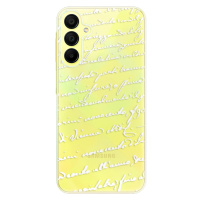 Odolné silikónové puzdro iSaprio - Handwriting 01 - white - Samsung Galaxy A15 / A15 5G