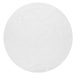 Biely umývateľný okrúhly koberec ø 120 cm Pelush White – Mila Home