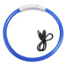 Reedog Full Light USB nabíjací svietiaci obojok pre psy a mačky - modrá  M