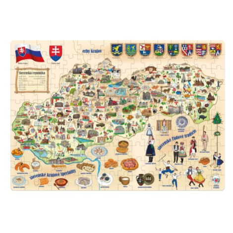 Popular Puzzle Mapa Slovenska, 160 dielikov