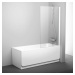 Ravak Pivot vanová zástěna 140x80 cm bílá 79840100z1 PVS180T0