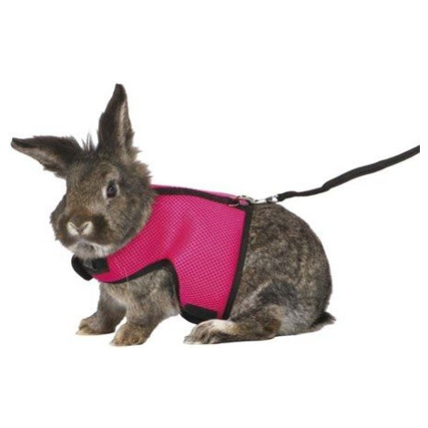 TRIXIE Soft harness with leash vesta s vodítkom pre veľké králiky 25–40 cm, 1,20m