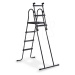 Schody k bazénu pool ladder Exit Toys pre výšku 108 - 122 cm kovový rám protišmykové čierne