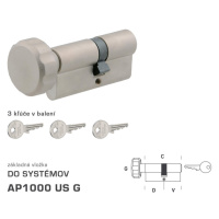 DK - AP1000 US G - s gombíkom NIM - nikel matný D 45 + V 55 mm