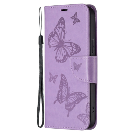 Diárové puzdro na Xiaomi Redmi Note 12S MEZZO motýle fialové