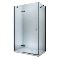 MEXEN/S - ROMA sprchovací kút 120x100, transparent, čierna 854-120-100-70-00