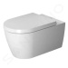 DURAVIT - ME by Starck Závesné WC, doska SoftClose, Rimless, alpská biela 45290900A1