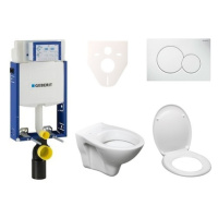 Cenovo zvýhodnený závesný WC set Geberit na zamurovanie + WC S-Line S-line Pro 110.302.00.5ND2