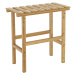 Príručný stolík k vírivke v tvare obdĺžnika, prírodný bambus, VIREO TYP 2