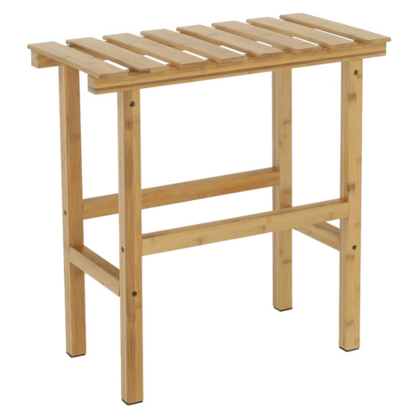 Príručný stolík k vírivke v tvare obdĺžnika, prírodný bambus, VIREO TYP 2 Tempo Kondela