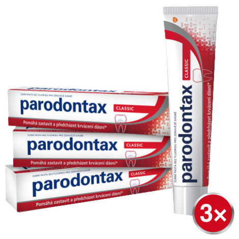 PARODONTAX Klasická zubná pasta 3 x 75 ml