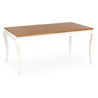 HALMAR Windsor rustikálny rozkladací jedálenský stôl dub tmavý / biela
