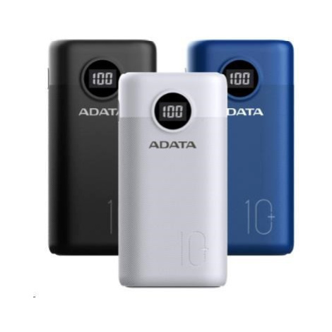 ADATA PowerBank AP10000 - externá batéria pre mobil/tablet 10000mAh, biela (37Wh) USB-C