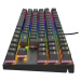 Genesis herná mechanická klávesnica THOR 303/TKL/RGB/Outemu Peach Silent/Drôtová USB/US layout/Č