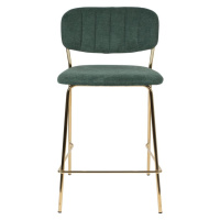 Tmavozelené barové stoličky v súprave 2 ks 89 cm Jolien – White Label