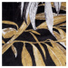 Zamatový čierno hnedý záves s vetvičkami na riasiacu pásku PIERRE CARDIN 140 x 270 cm