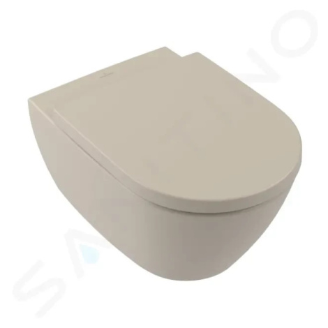 VILLEROY & BOCH - Subway 2.0 Závesné WC, DirectFlush, CeramicPlus, Almond 5614R0AM