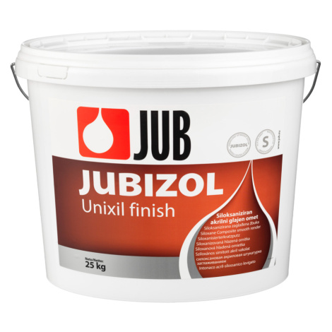 JUBIZOL Unixil finish S - siloxanová dekoratívna hladená omietka 25 kg zr. 2mm - biely