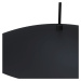Čierné závesné svietidlo SULION Poppins, výška 150 cm