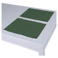 Dekoria Prestieranie 2 ks, zelená, 30 x 40 cm, Cotton Panama, 702-06