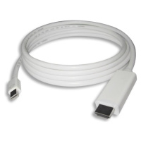 PremiumCord mini DisplayPort 1.2 - HDMI 2.0 kábel 1m biely