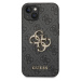 Guess PU 4G Metal Logo Zadný Kryt pre iPhone 14 Plus Grey