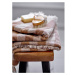 Hnedo–béžová bavlnená osuška 70x140 cm Elaia – Bloomingville
