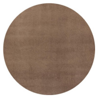 Kusový koberec Fancy 103008 Braun - hnědý kruh - 133x133 (průměr) kruh cm Hanse Home Collection 