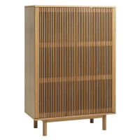 Skrinka v dekore duba v prírodnej farbe 95x140 cm Tiber – Unique Furniture