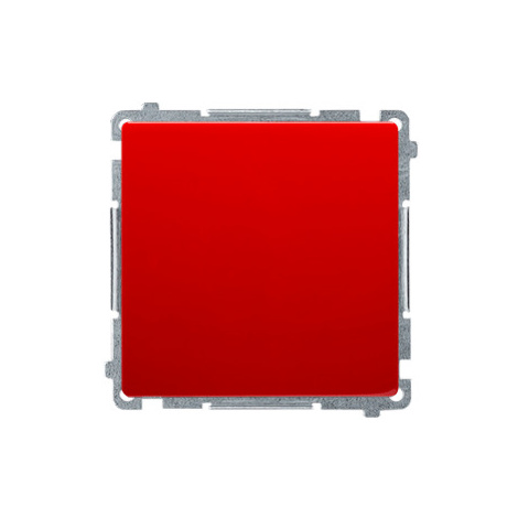 Jednopólový spínač, radenie č. 1, (prístroj s krytom), 10AX, pružinové svorky,, červený
