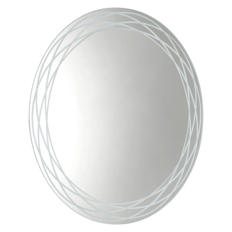 RINGO LED podsvietené zrkadlo so vzorom, ø 80cm, fólia anti-fog, 2700°K RI080 Sapho