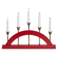 Červená svetelná dekorácia s vianočným motívom Bridge – Markslöjd