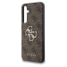 Guess PU 4G Metal Logo Zadný Kryt pre Samsung Galaxy A35 5G Brown