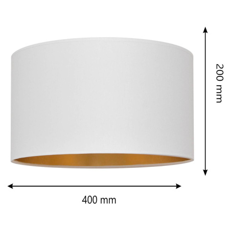 Tienidlo Alba, Ø 40 cm, E27, biela/zlatá Helam