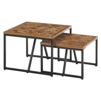 MID.YOU SADA KONFERENČNÝCH STOLÍKOV, čierna, farba tíku, drevo, kov, 60/60/45 cm