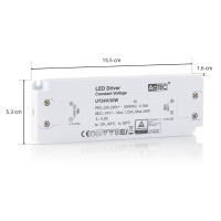 AcTEC Slim LED budič CV 24V, 30W