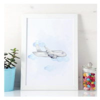 Detský plagát s motívom lietadla do detskej izby