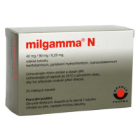 MILGAMMA N trojkombinacia vitaminov 20 kapsúl