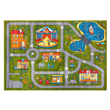 Dětský koberec New Adventures 105298 Green - 200x290 cm Hanse Home Collection koberce