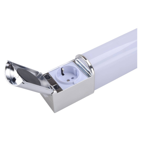 Kúpeľňové nástenné LED svetlo Lind D so zásuvkou Ledino