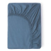 Modrá elastická plachta z bavlneného saténu HIP, 160 x 200 cm