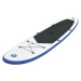 vidaXL Stand up paddleboard SUP, nafukovací, modro biely