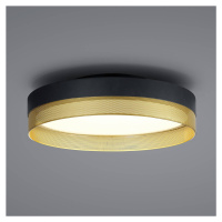Sieťové stropné svietidlo LED, Ø 45 cm, čierna/zlatá