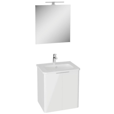 Kúpeľňová zostava s umývadlom VitrA Mia 56,5x62,5x44,5 cm biela lesk MIASETPR60B