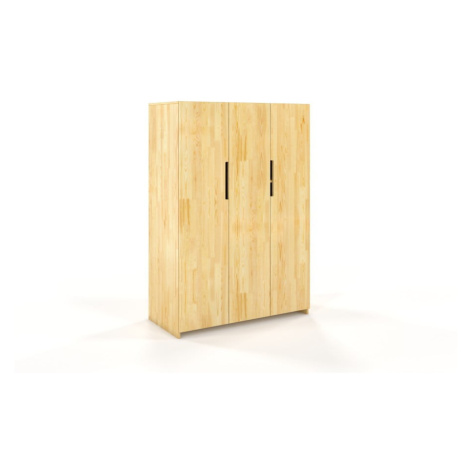 Šatníková skriňa z borovicového dreva Skandica Bergman, 128 x 180 cm