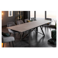 Estila Industriálny nadčasový jedálenský stôl Epinal s keramickou povrchovou doskou 180-220-260c